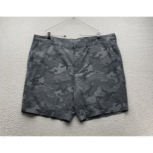 George Hybrid Swim Shorts Mens XL (43) 9" Gray Camo Golf Summer Beach Pool Dad